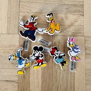 Disney Crocs Shoe Charms, Set of 6 Jibbitz Charms, All New and Never Used!